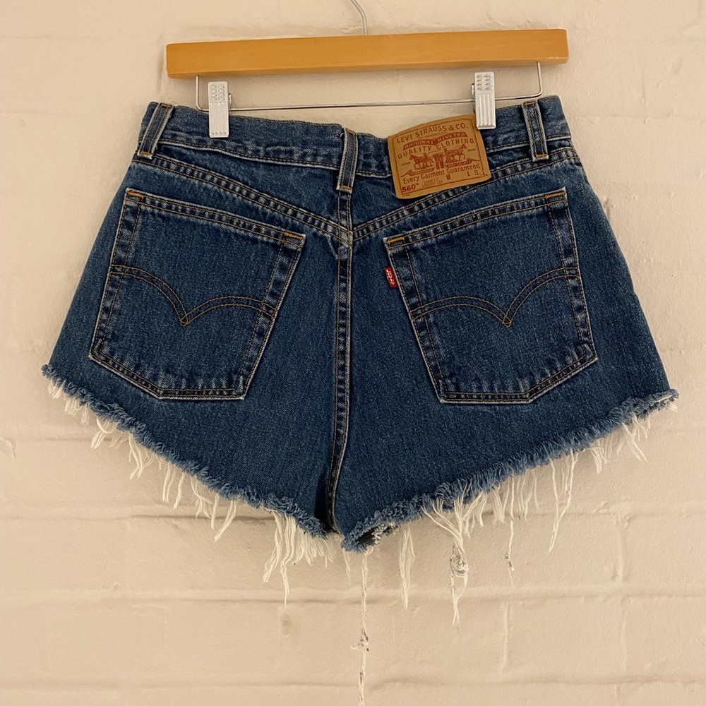 Vintage 1980s LEVI Up cycled Jean Shorts!! PERFECT CONDITION!!!